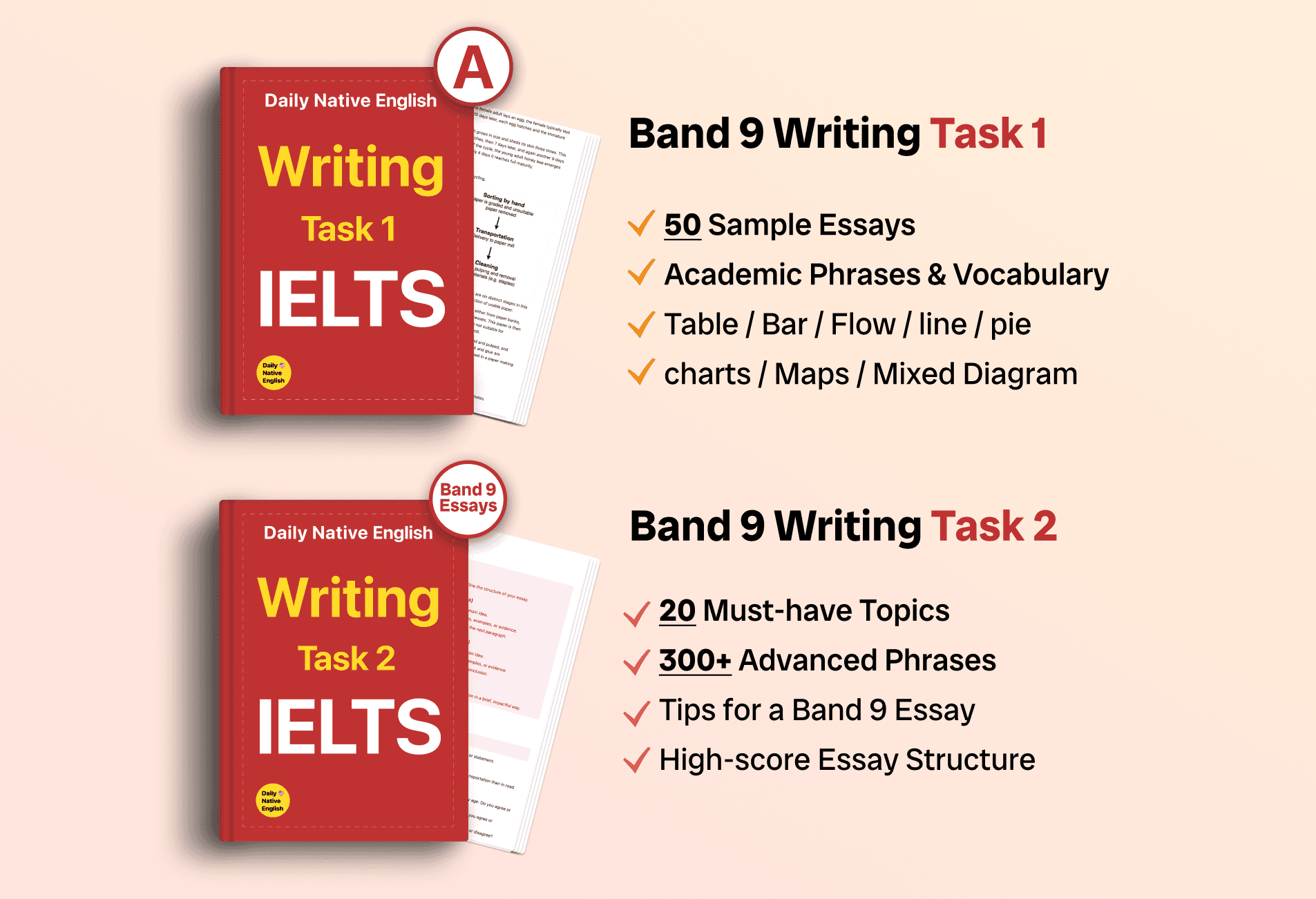 Three IELTS Writing eBooks in one package